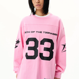 The Cotton Football Shirt Pink available online with global shipping, and in PAM Stores Melbourne and Sydney.