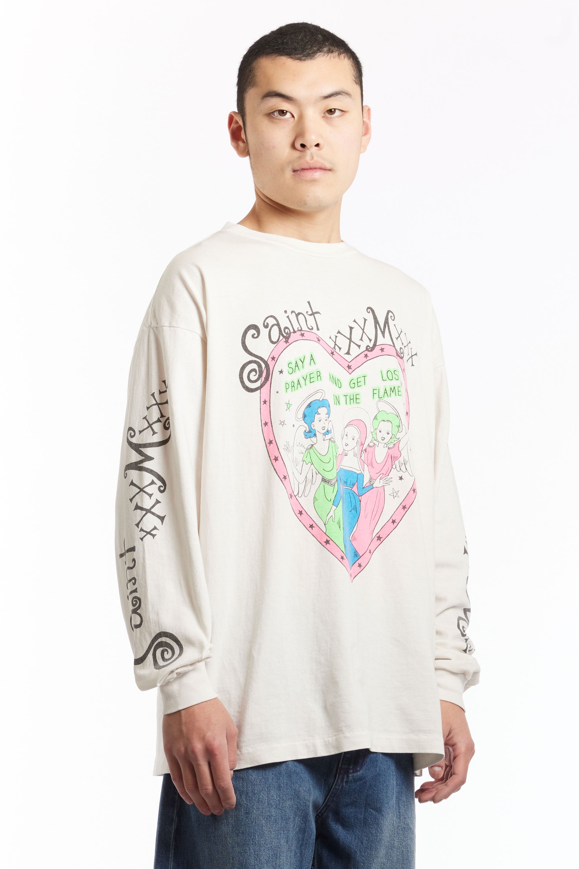 The ST MXXXXXX - PINK HEART LS TEE  available online with global shipping, and in PAM Stores Melbourne and Sydney.
