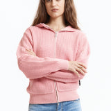 The Knit Zip Hoodie Pink available online with global shipping, and in PAM Stores Melbourne and Sydney.