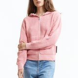 The Knit Zip Hoodie Pink available online with global shipping, and in PAM Stores Melbourne and Sydney.