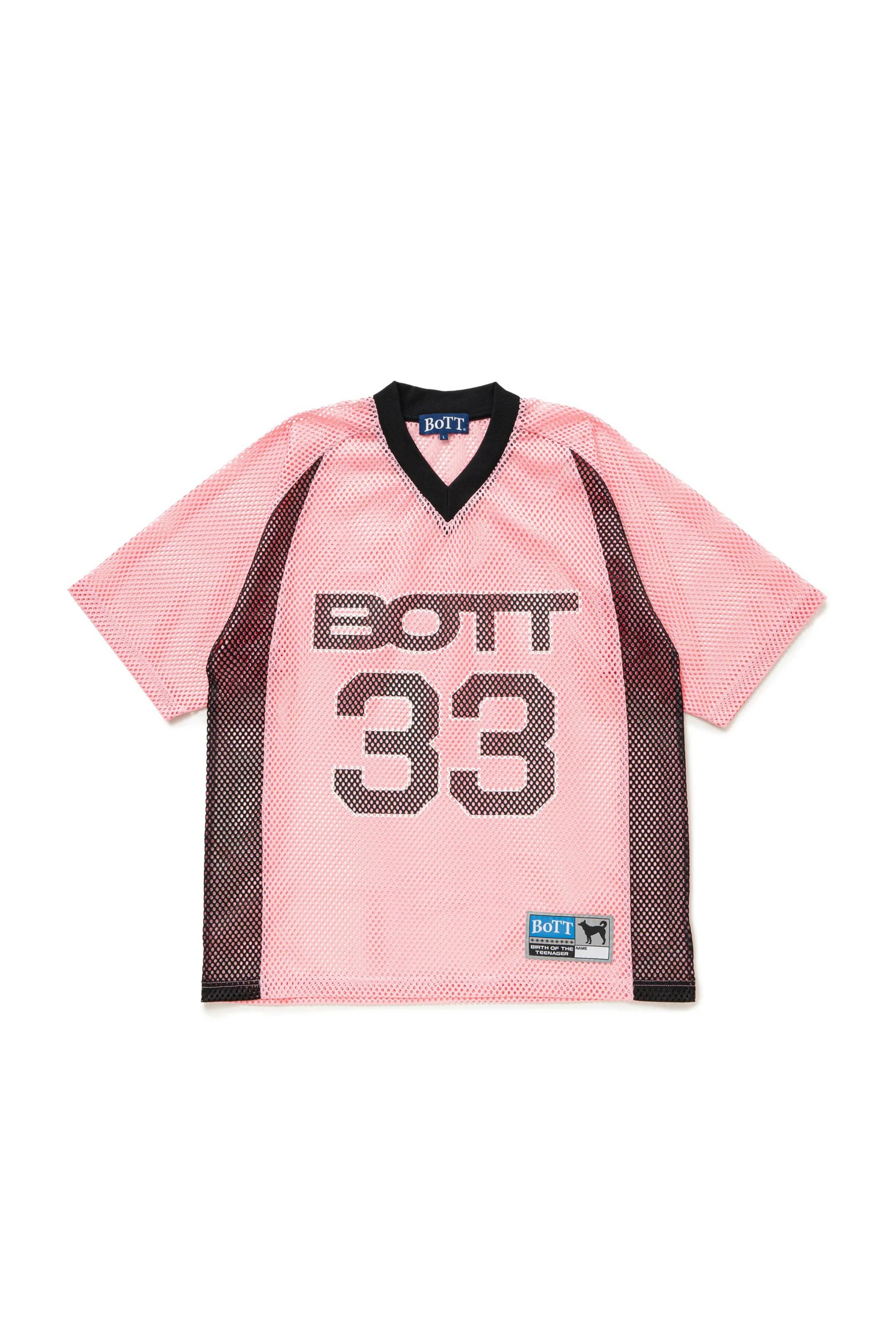 The Mesh Football Shirt Pink available online with global shipping, and in PAM Stores Melbourne and Sydney.