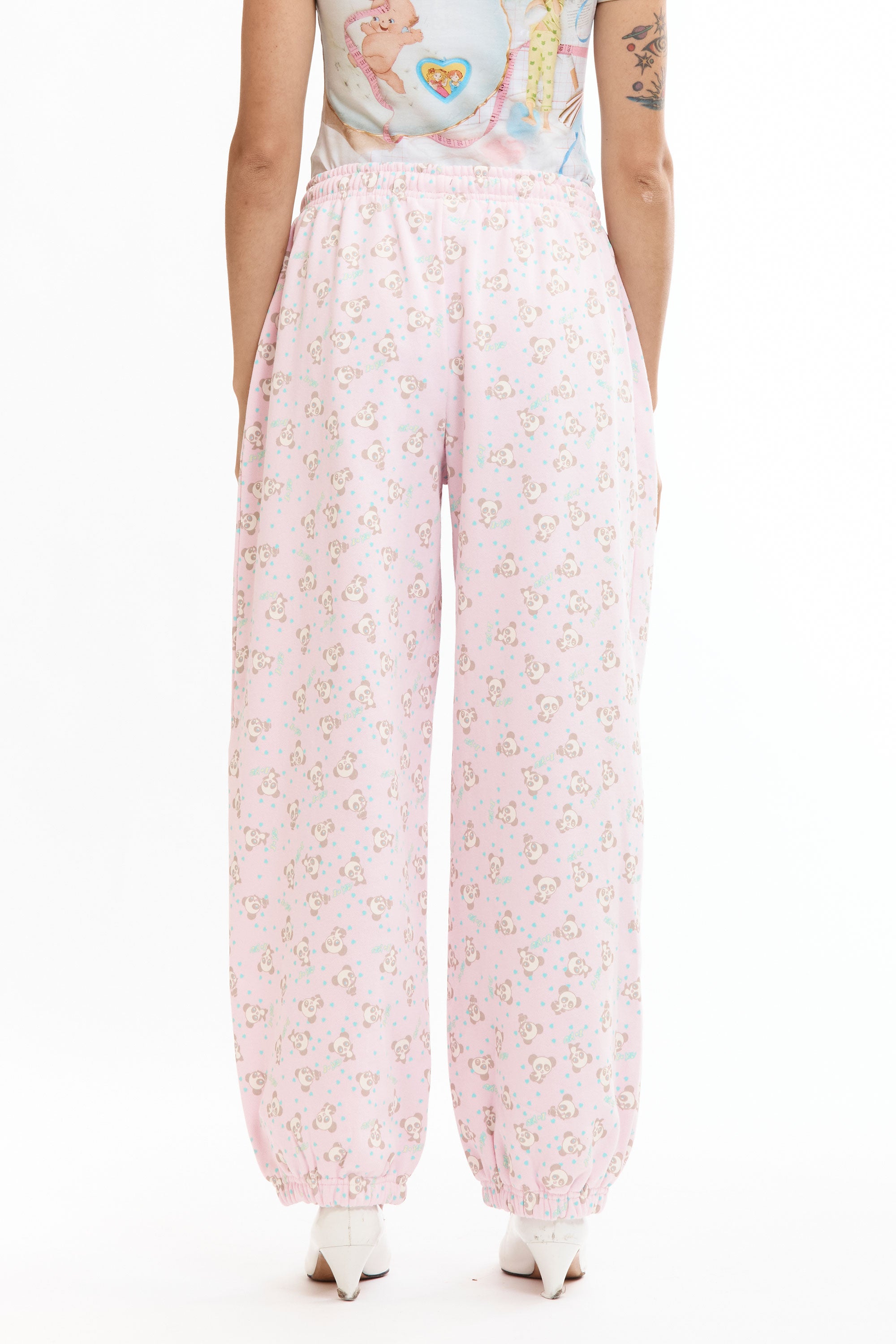 The PINK PANDA JOGGERS available online with global shipping, and in PAM Stores Melbourne and Sydney.