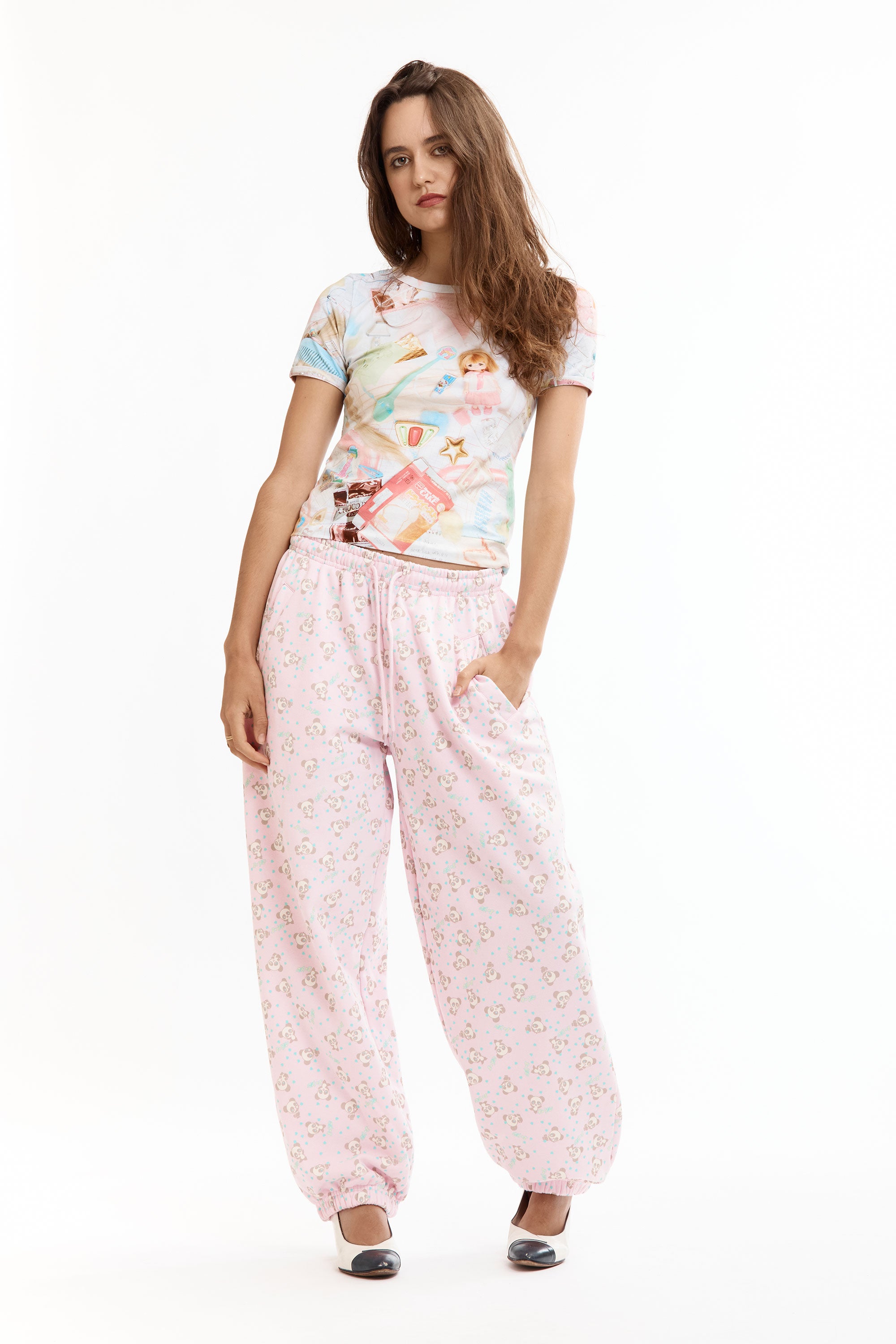 The PINK PANDA JOGGERS available online with global shipping, and in PAM Stores Melbourne and Sydney.