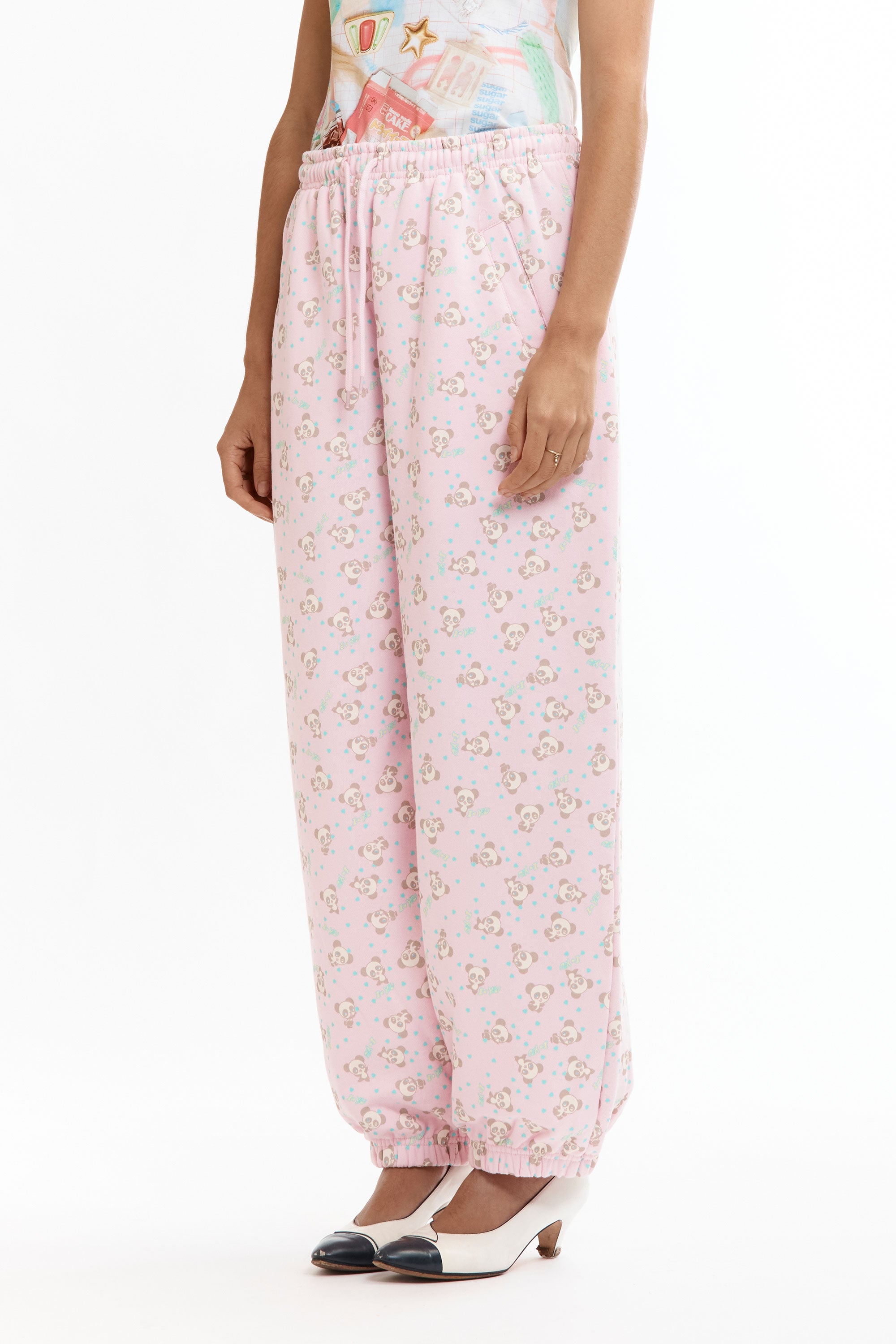 The PINK PANDA JOGGERS available online with global shipping, and in PAM Stores Melbourne and Sydney.