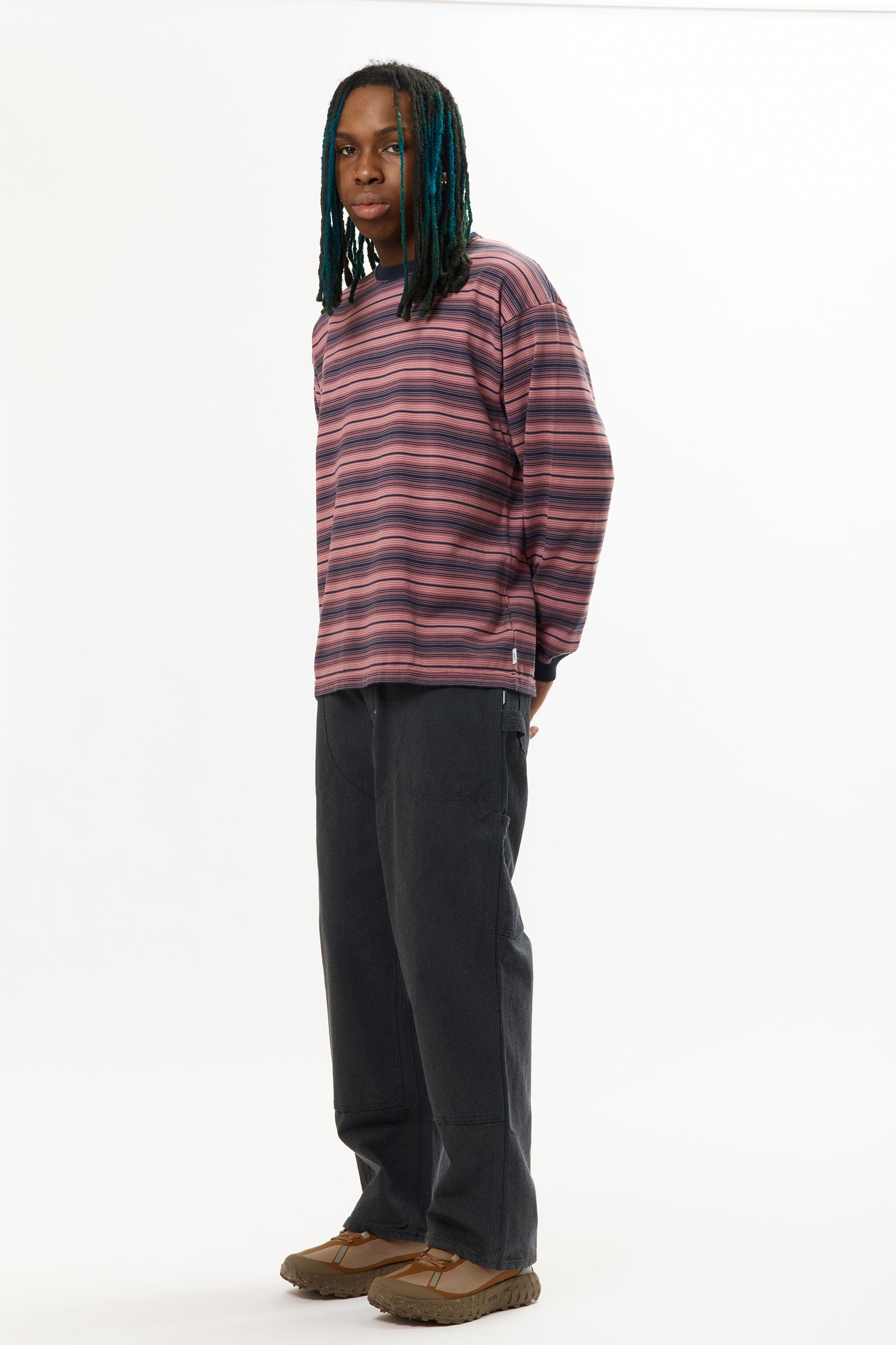 BDY 01 LS STRIPE TEE PINK