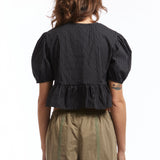 The RUBY TOP BLACK WHITE STRIPE available online with global shipping, and in PAM Stores Melbourne and Sydney.