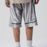 Piped Basketball Short Grey