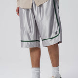Piped Basketball Short Grey