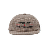 The Plaid 6-Panel Cap Natural available online with global shipping, and in PAM Stores Melbourne and Sydney.
