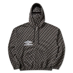 The PLAID MASKED HOODIE BROWN available online with global shipping, and in PAM Stores Melbourne and Sydney.