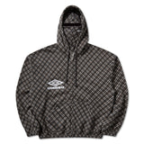 The PLAID MASKED HOODIE BROWN available online with global shipping, and in PAM Stores Melbourne and Sydney.