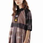 The Cult Unity Check Polo Beige Black available online with global shipping, and in PAM Stores Melbourne and Sydney.