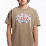 The PLZ Brown Tee available online with global shipping, and in PAM Stores Melbourne and Sydney.