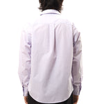 The FLOATING HEART BROADCLOTH SHIRT LAVENDER STRIPE available online with global shipping, and in PAM Stores Melbourne and Sydney.