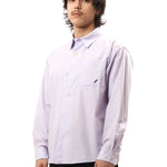 The FLOATING HEART BROADCLOTH SHIRT LAVENDER STRIPE available online with global shipping, and in PAM Stores Melbourne and Sydney.