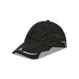 The Pursuit 6 Panel Cap Washed Black available online with global shipping, and in PAM Stores Melbourne and Sydney.