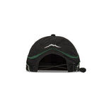 The Pursuit 6 Panel Cap Washed Black available online with global shipping, and in PAM Stores Melbourne and Sydney.