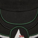 The Pursuit 6 Panel Cap Washed Black available online with global shipping, and in PAM Stores Melbourne and Sydney.
