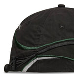 The Pursuit 6 Panel Cap Washed Black available online with global shipping, and in PAM Stores Melbourne and Sydney.
