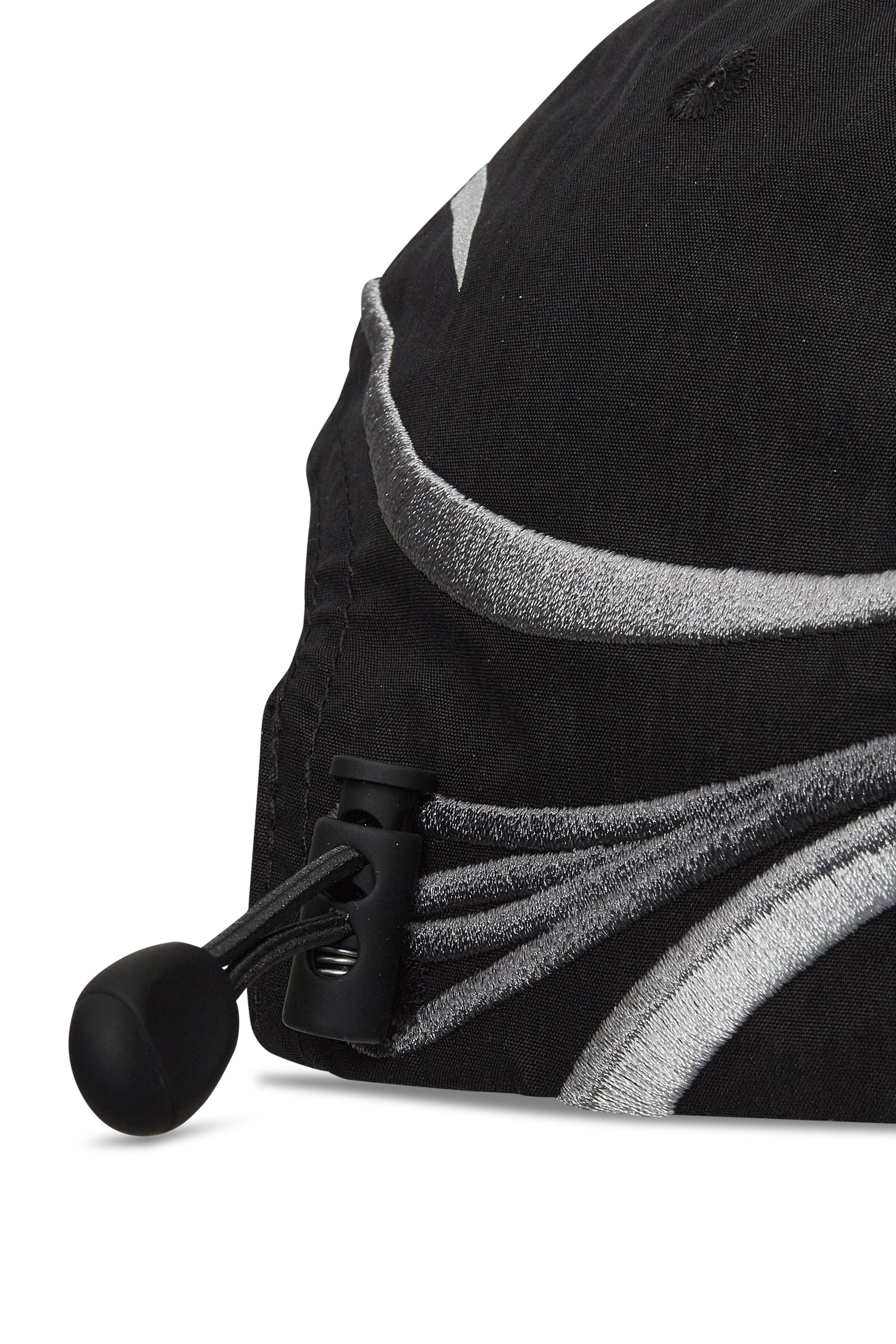 The Pursuit 6 Panel Cap Black available online with global shipping, and in PAM Stores Melbourne and Sydney.