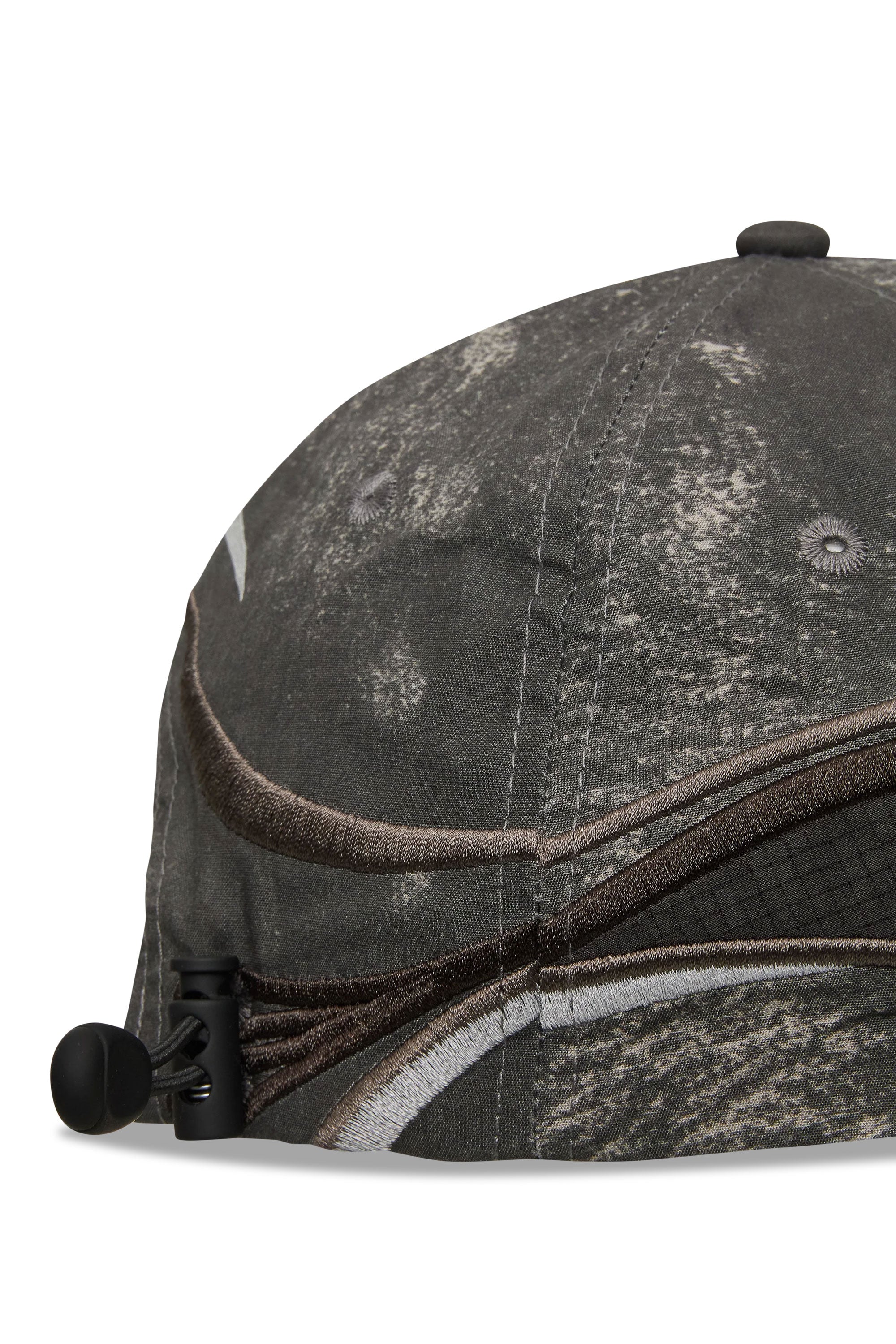 The Pursuit 6 Panel Cap Fuzzy Dark Brown available online with global shipping, and in PAM Stores Melbourne and Sydney.