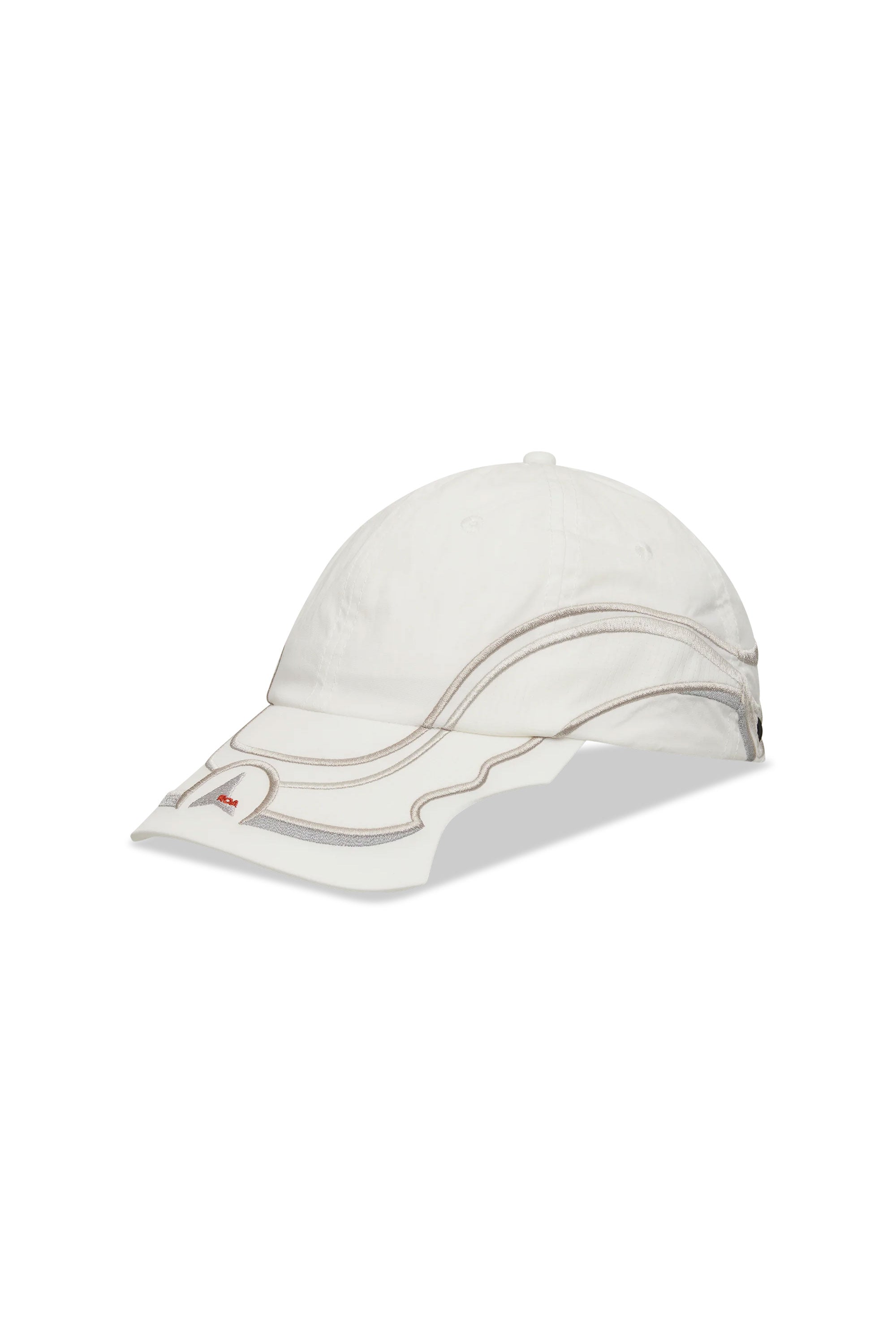 The Pursuit 6 Panel Cap Off White available online with global shipping, and in PAM Stores Melbourne and Sydney.