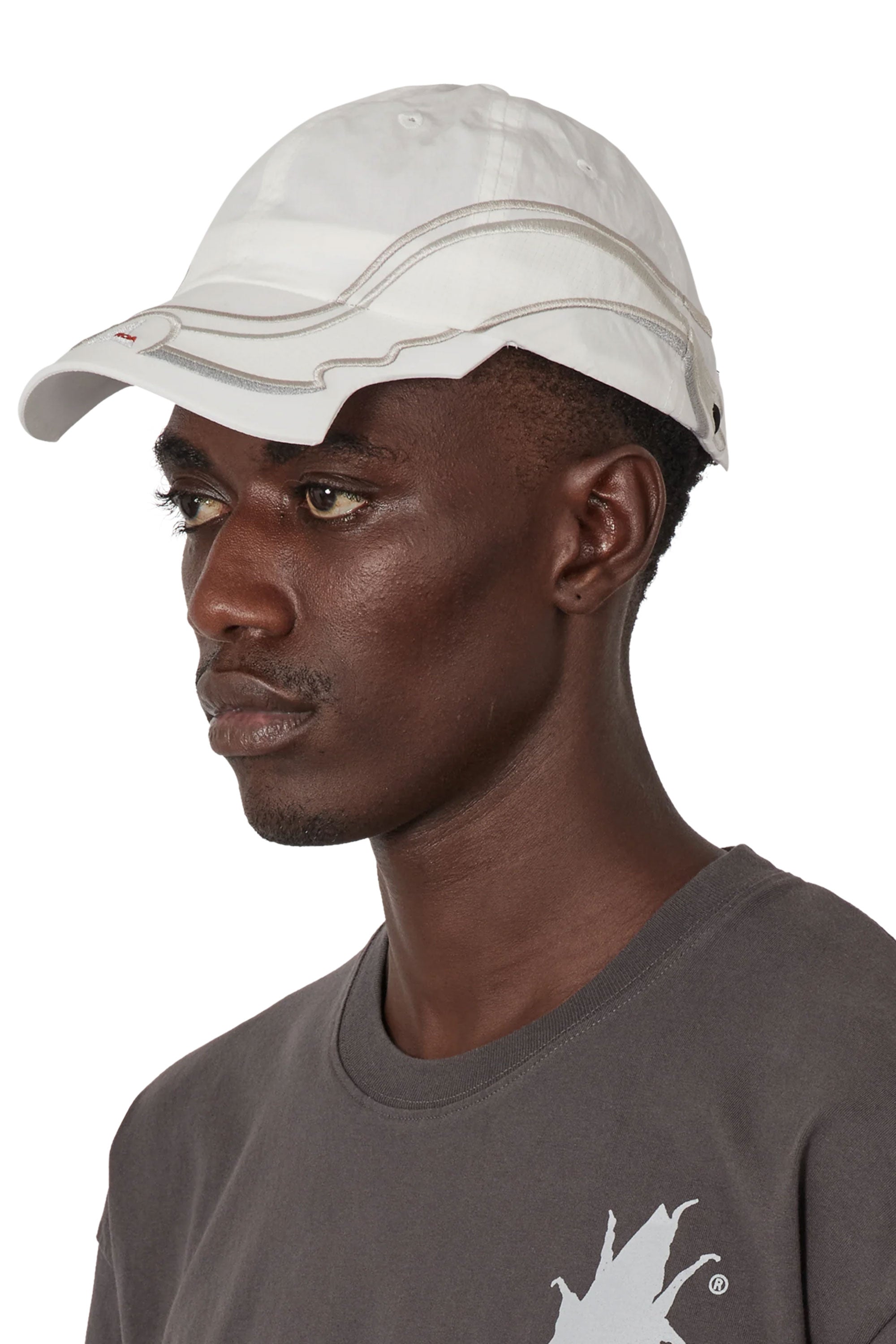 The Pursuit 6 Panel Cap Off White available online with global shipping, and in PAM Stores Melbourne and Sydney.