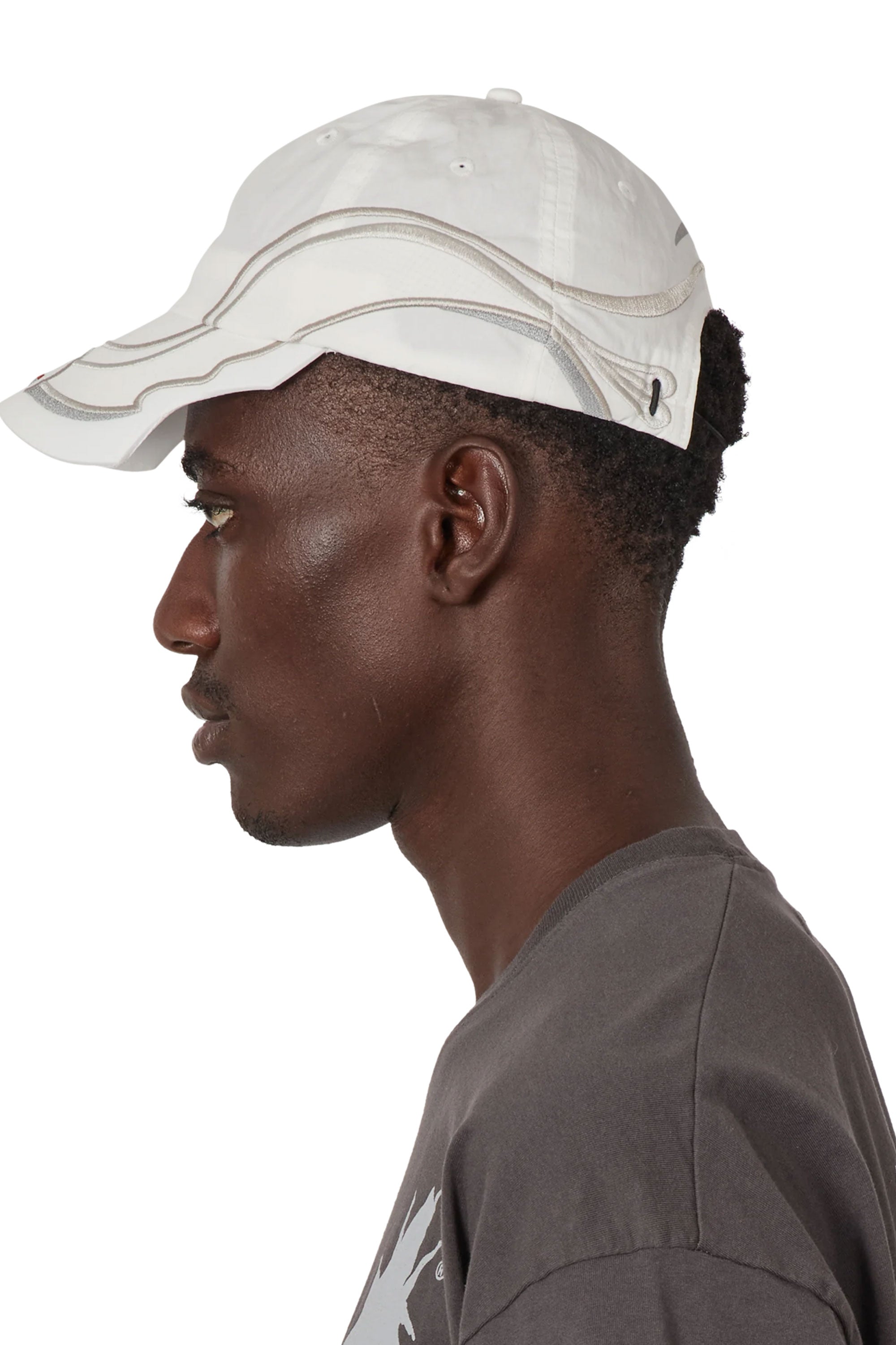 The Pursuit 6 Panel Cap Off White available online with global shipping, and in PAM Stores Melbourne and Sydney.