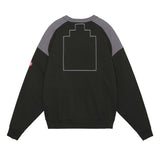 The PANEL SHOULDER CREW NECK BLACK  available online with global shipping, and in PAM Stores Melbourne and Sydney.