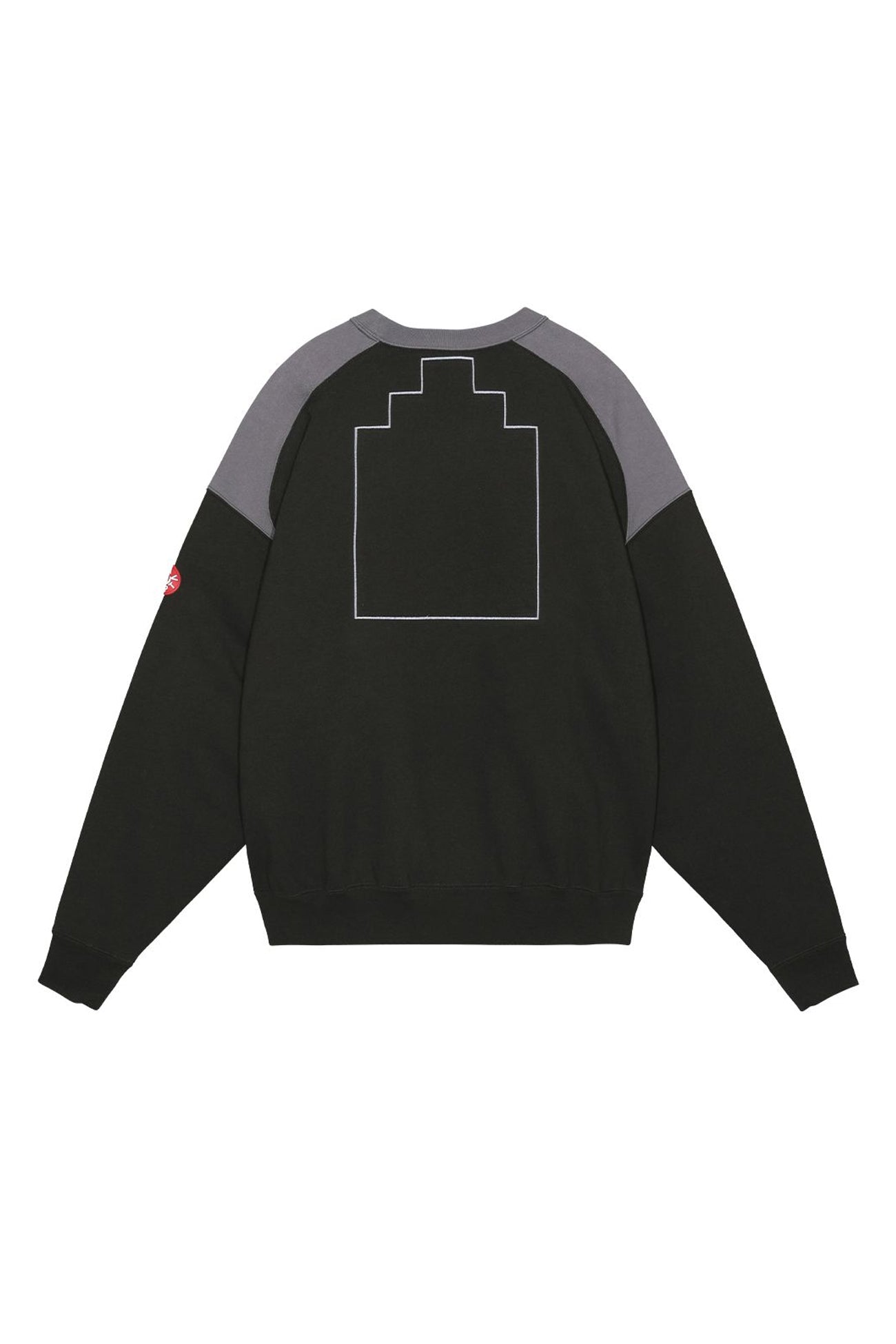 The PANEL SHOULDER CREW NECK BLACK  available online with global shipping, and in PAM Stores Melbourne and Sydney.