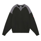 The PANEL SHOULDER CREW NECK BLACK  available online with global shipping, and in PAM Stores Melbourne and Sydney.