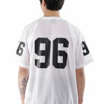 The QB SS POLY MESH T-SHIRT WHITE available online with global shipping, and in PAM Stores Melbourne and Sydney.