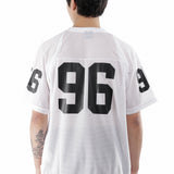 The QB SS POLY MESH T-SHIRT WHITE available online with global shipping, and in PAM Stores Melbourne and Sydney.
