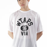 The QB SS POLY MESH T-SHIRT WHITE available online with global shipping, and in PAM Stores Melbourne and Sydney.
