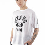 The QB SS POLY MESH T-SHIRT WHITE available online with global shipping, and in PAM Stores Melbourne and Sydney.