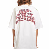 The STENCIL RAGLAN S/S TEE WHITE available online with global shipping, and in PAM Stores Melbourne and Sydney.