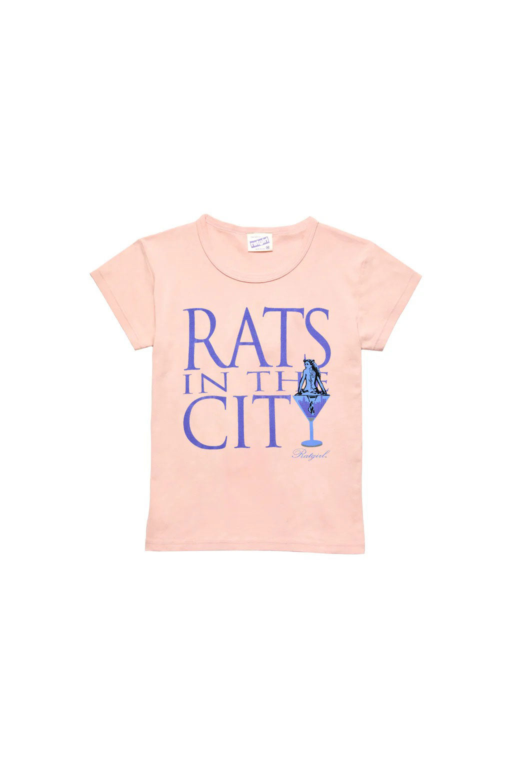 The Rats in the City Tee Pink available online with global shipping, and in PAM Stores Melbourne and Sydney.