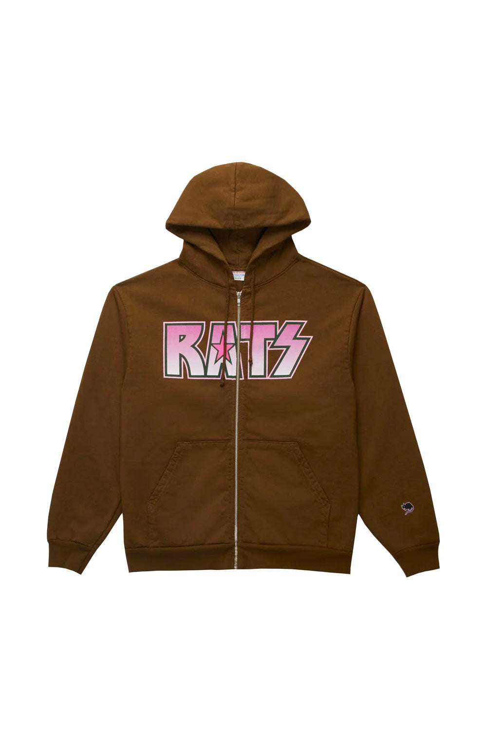 The STRAY RATS -  RATSTAR ZIP UP HOODIE  available online with global shipping, and in PAM Stores Melbourne and Sydney.