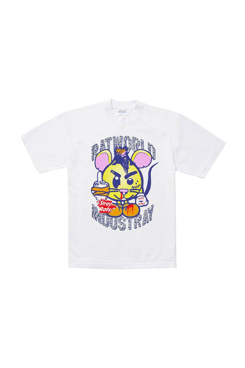 The Ratworld Tee White available online with global shipping, and in PAM Stores Melbourne and Sydney.
