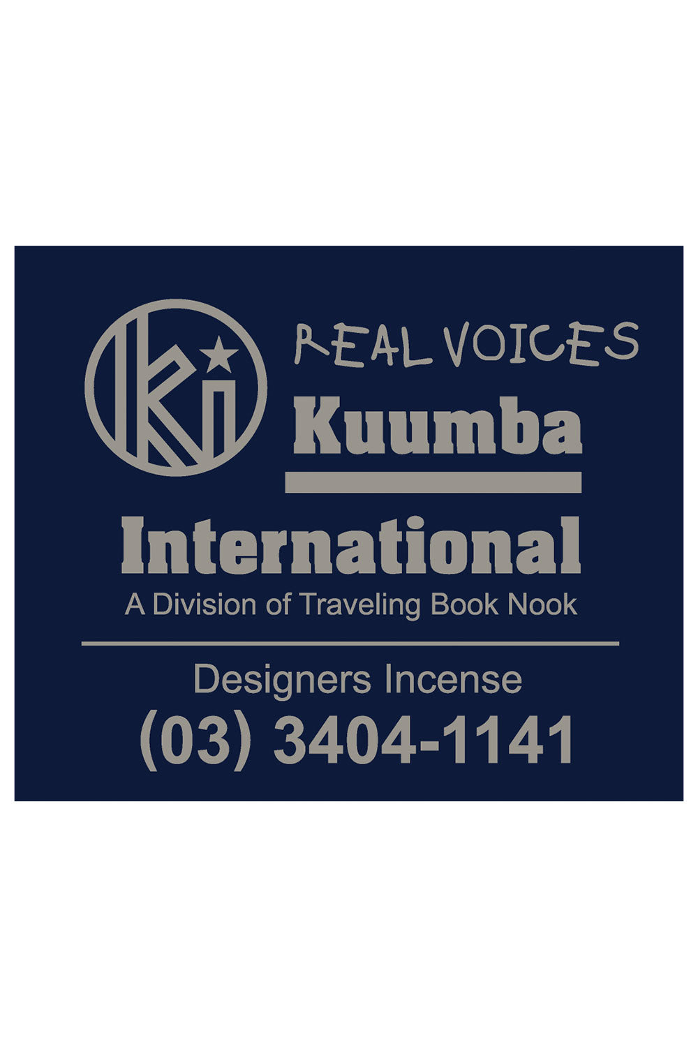 The KUUMBA - DESIGNERS INCENSE REAL VOICES available online with global shipping, and in PAM Stores Melbourne and Sydney.