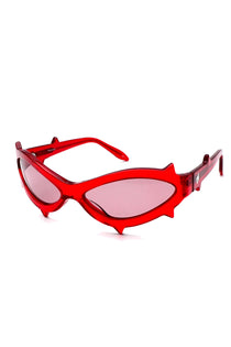 The MAUSTEIN - THE SPIKE SUNGLASSES RED available online with global shipping, and in PAM Stores Melbourne and Sydney.