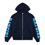 RATGIRL LOVE ZIP HOODIE NAVY