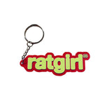 Ratgirl Rubber PVC Keychain Red / Yellow