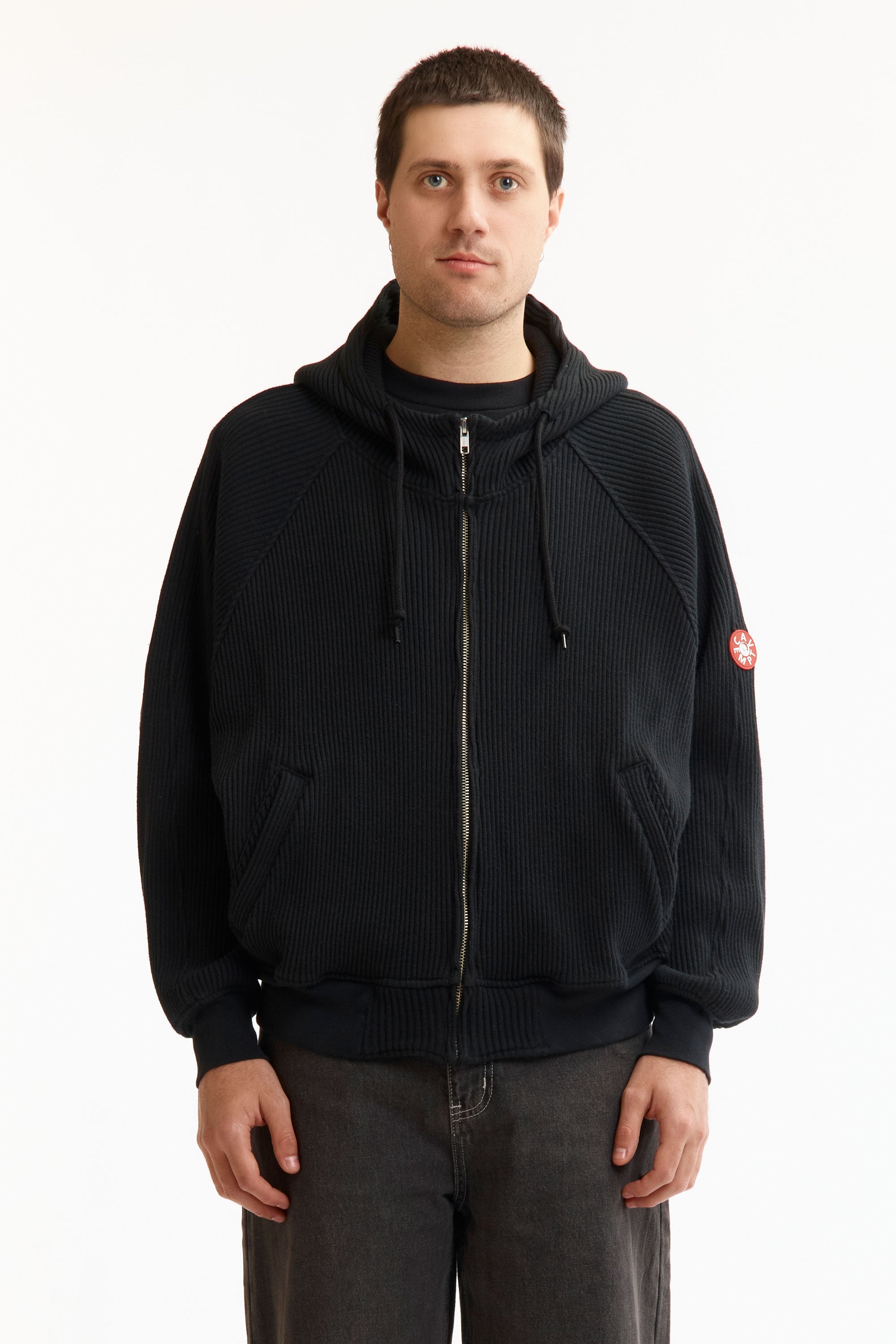 The WIDE RIB BIG HEAVY ZIP HOODY available online with global shipping, and in PAM Stores Melbourne and Sydney.