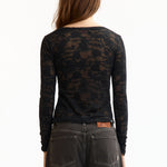 The HYSTERIC ROSE CROPPED T-SHIRT BLACK available online with global shipping, and in PAM Stores Melbourne and Sydney.