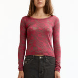 The HYSTERIC ROSE CROPPED T-SHIRT PINK available online with global shipping, and in PAM Stores Melbourne and Sydney.
