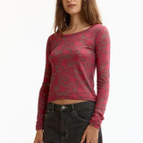 The HYSTERIC ROSE CROPPED T-SHIRT PINK available online with global shipping, and in PAM Stores Melbourne and Sydney.
