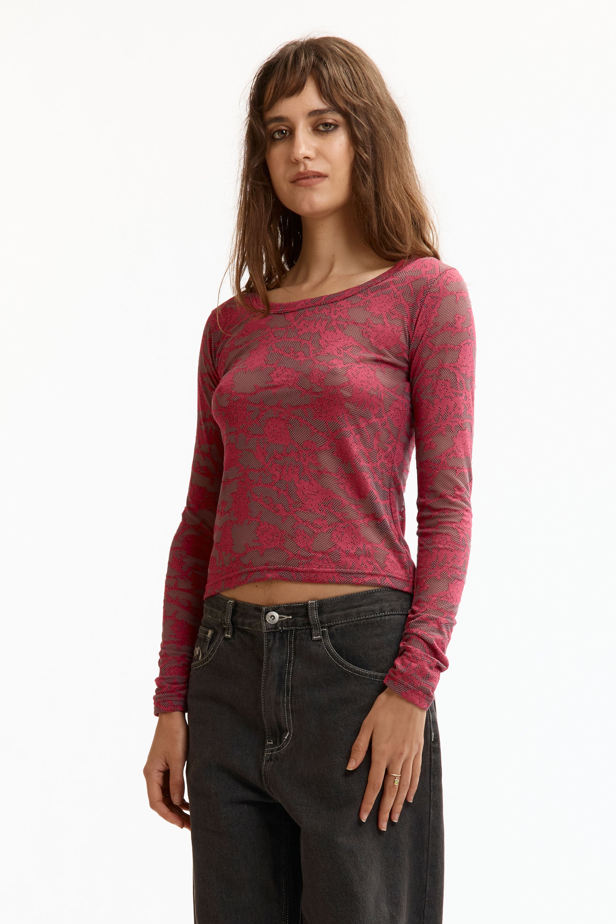 The HYSTERIC ROSE CROPPED T-SHIRT PINK available online with global shipping, and in PAM Stores Melbourne and Sydney.