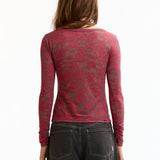 The HYSTERIC ROSE CROPPED T-SHIRT PINK available online with global shipping, and in PAM Stores Melbourne and Sydney.