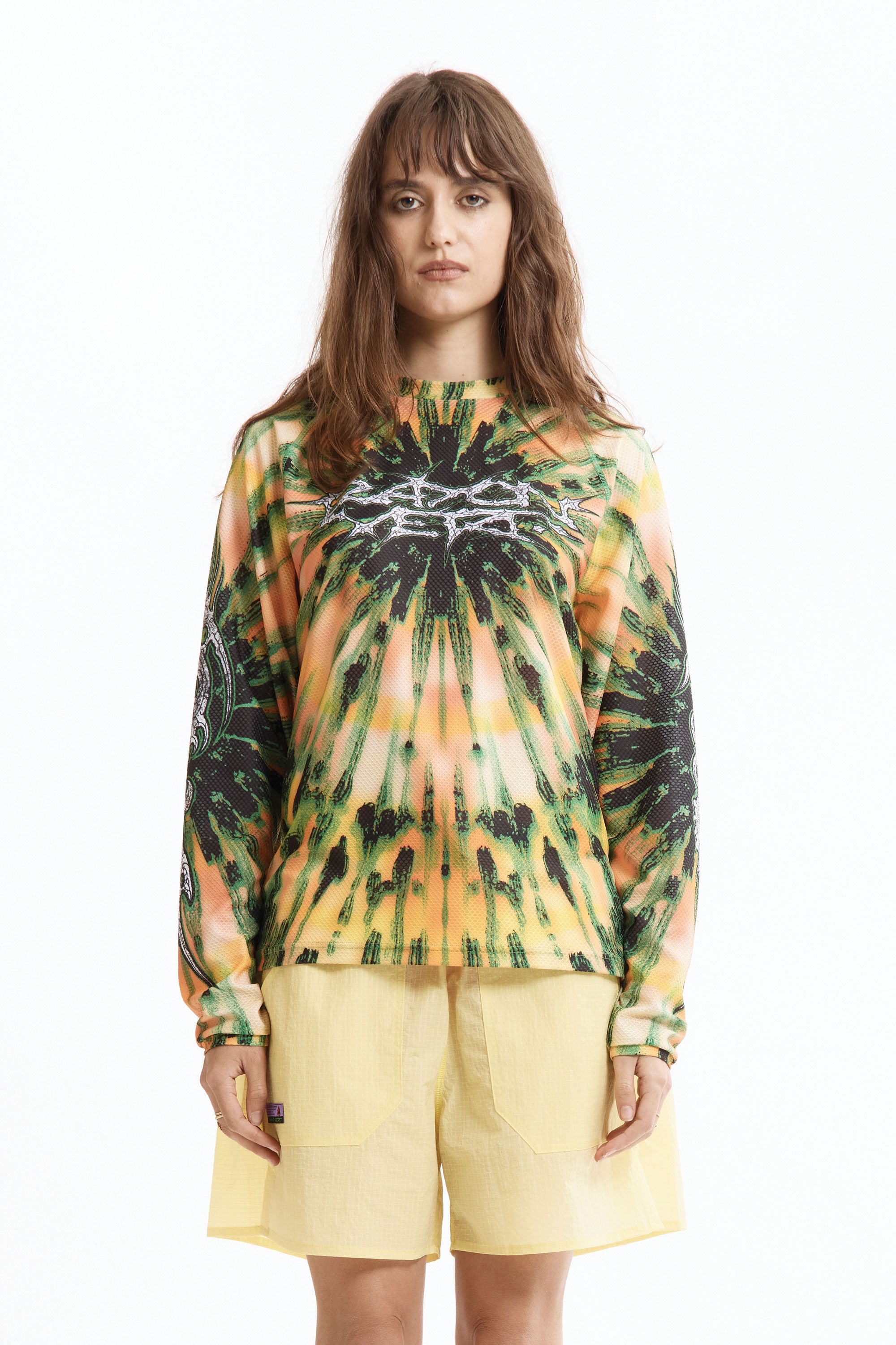 The Scarful Xformance Recycled Mesh Sport Long Sleeve Shirt available online with global shipping, and in PAM Stores Melbourne and Sydney.